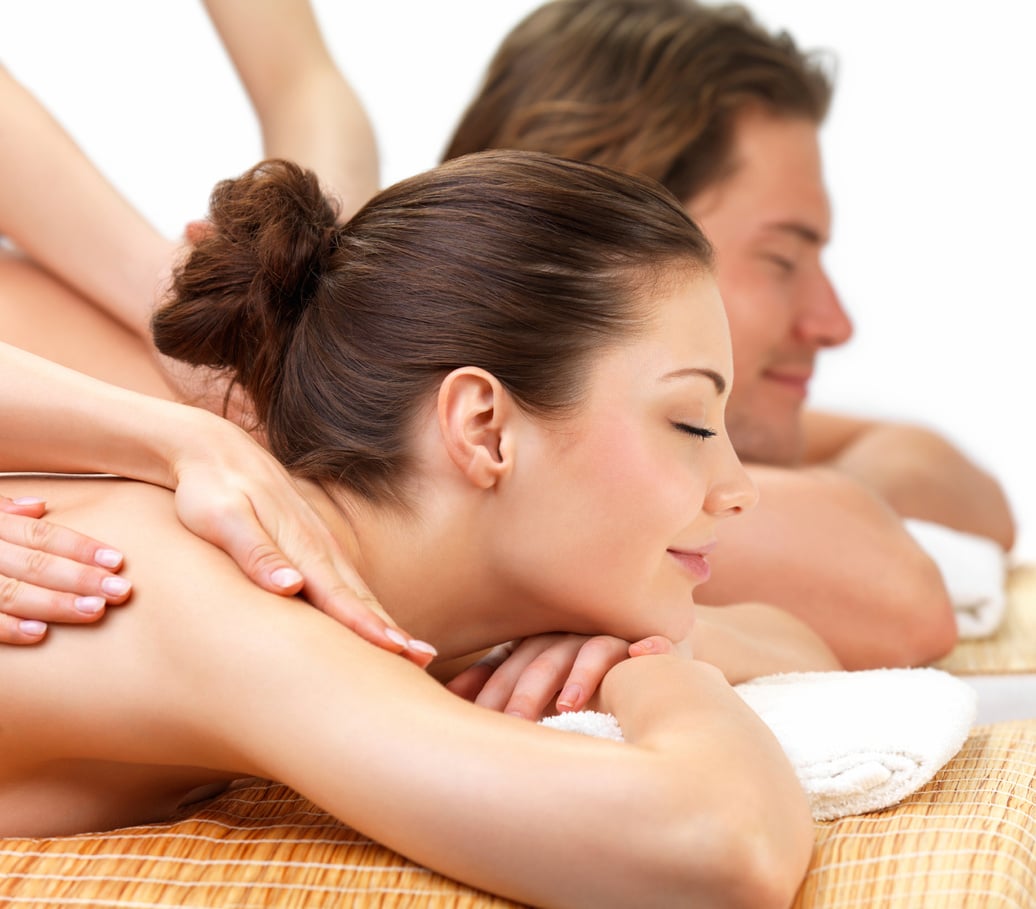 Hands Massaging Beautiful Women